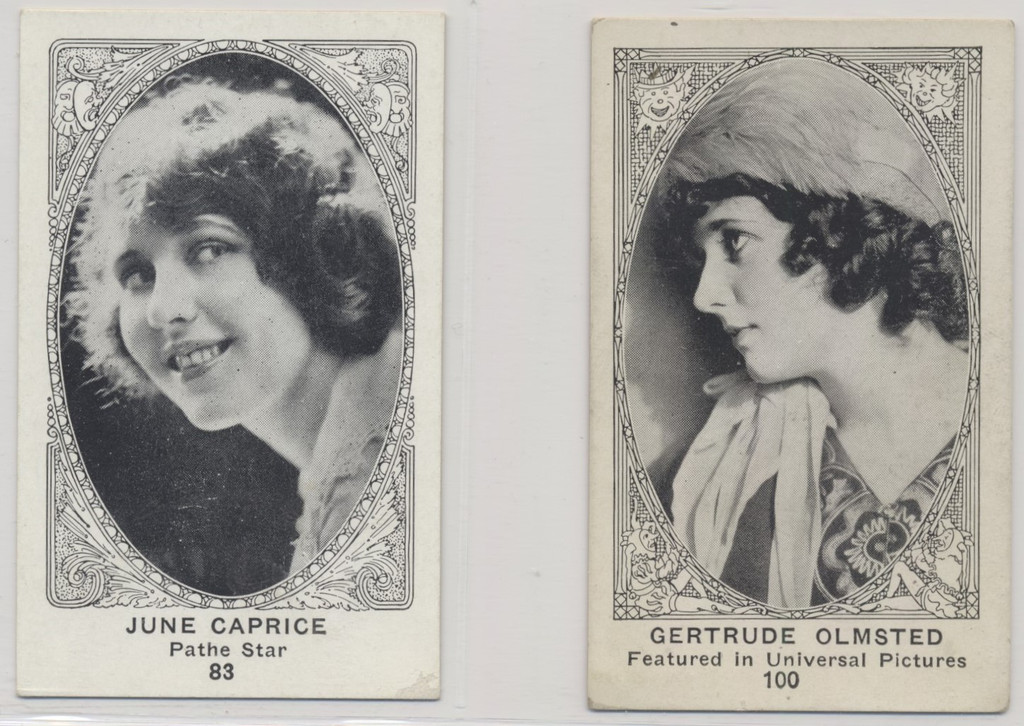 1922/23 American Caramel Co. E123-1 Movie Actors and Actresses Lot 11 different #*sku37432