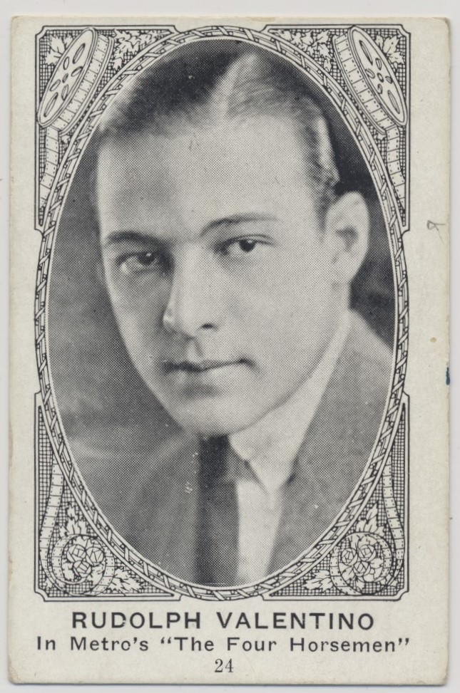 1922/23 American Caramel Co. E123-1 Movie Actors and Actresses  #24 Rudolph Valentino  #*sku37433
