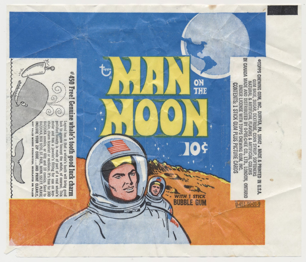 1969 Topps Man On The Moon 10 Cent Wrapper #*sku37439