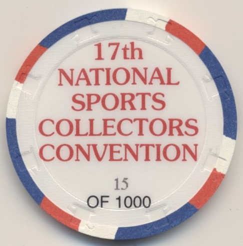 1996 Chip #15 of 1000 17th National Sports Collectors Convention Anaheim, CA  #*sku37486