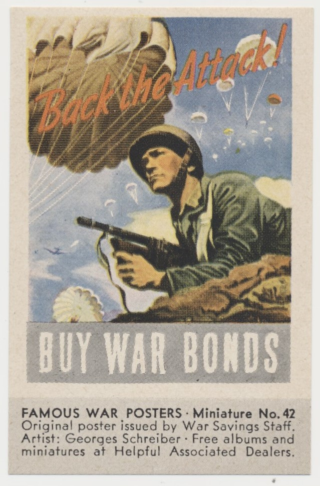 circ. 1940's Gas/Oil Premium  Famous War Posters in Miniature  Lot of 28/50  #*sku37501