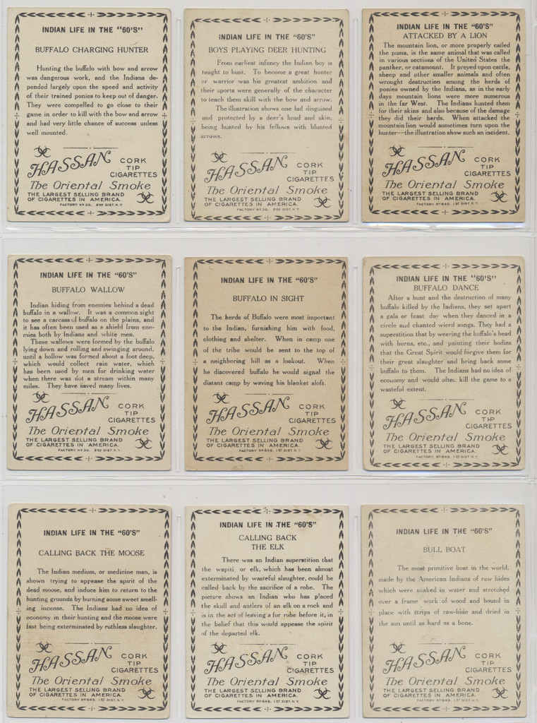 1910 T73 Indians Life In The 1860's Set (50) BEST SET ABOUT EX OR BETTER   #*sku37505