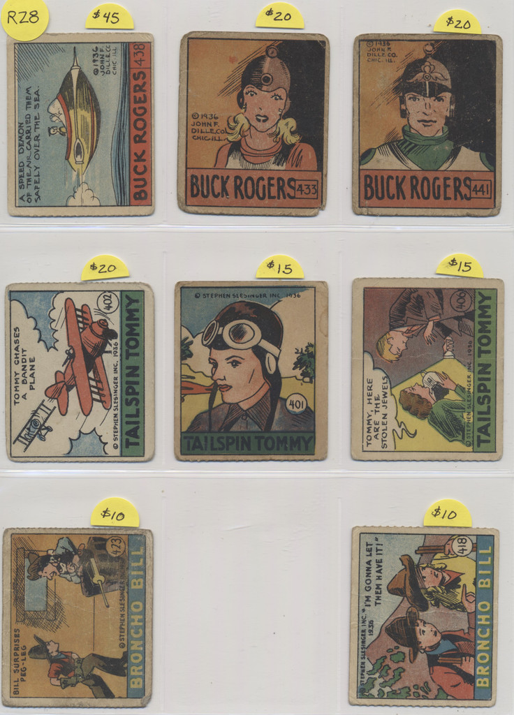 1936 Stephen Slesinger Inc. R28 Cartoon Adventures  Lot of 8  #*sku37521