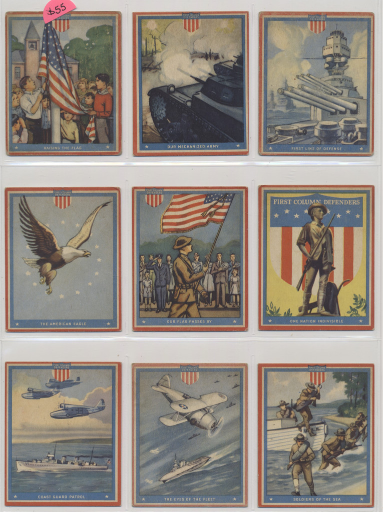 1940 Goudey R50 First Column Defenders Partial Set of 16/24 (Mid-Grade to High-Grade)   #*sku37529
