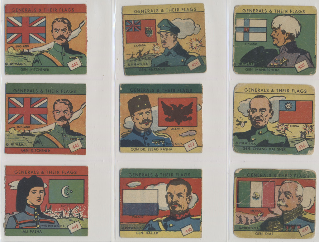 1939 W.S. R58 Generals and Their Flags Lot of 25  #*sku37535