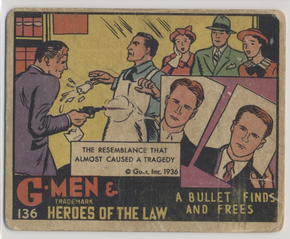 1936 R60 G-MEN & HEROES #136 A BULLET FINDS AND FREES  #*sku37539
