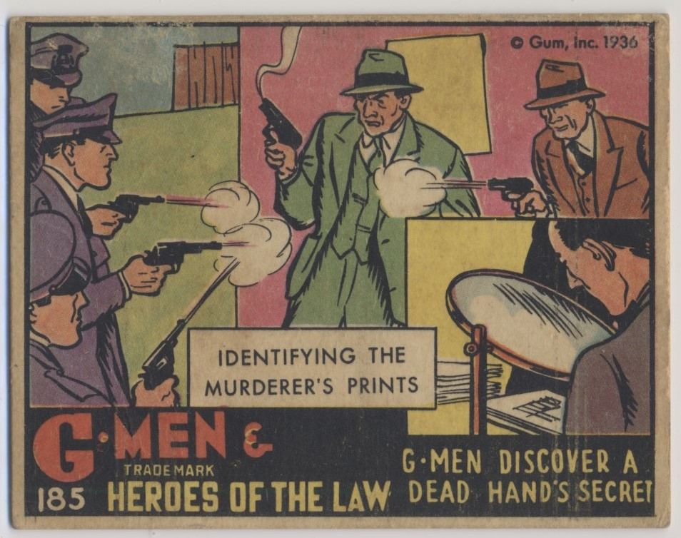 1936 R60 G-MEN & HEROES #185 G-MEN DISCOVER A DEAR HAND'S SECRET   #*sku37542