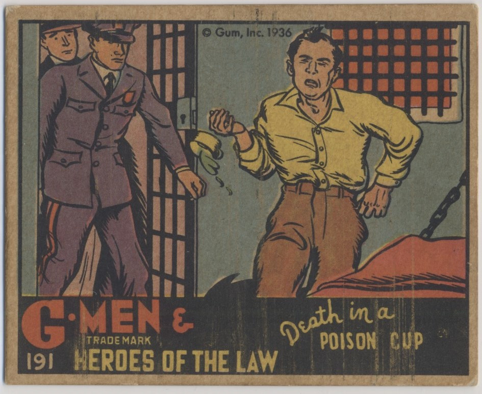 1936 R60 G-MEN & HEROES #191 DEATH IN A POISON CUP   #*sku37543