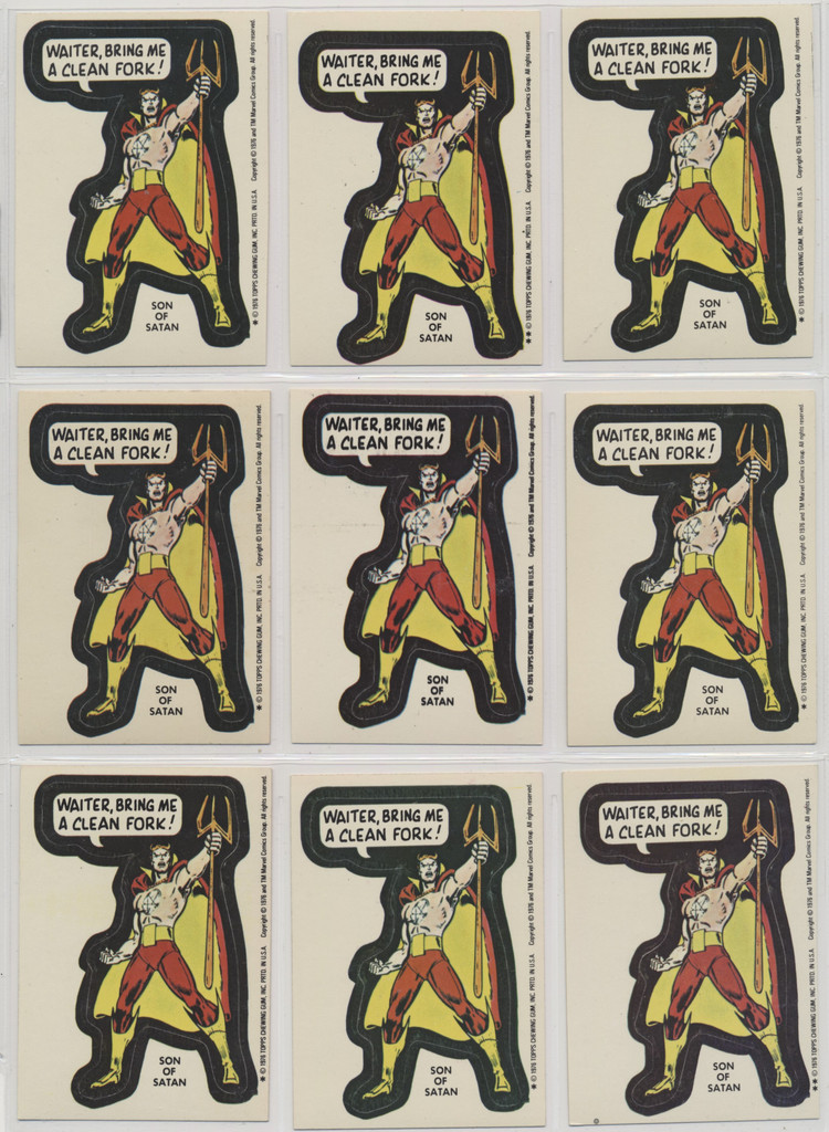 1975 Topps Marvel Super Heroes  Son of Satan  (Lot of 10)  #*sku37584