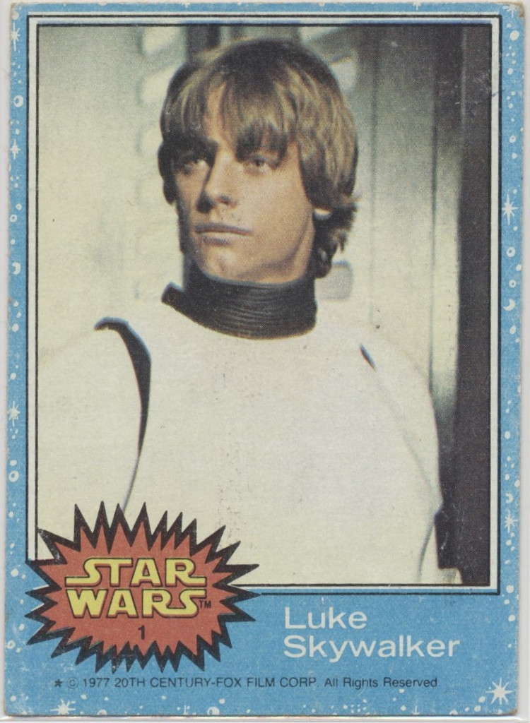 1977/78 Topps Star Wars Series 1  #1 Luke Skywalker  (Rookie Card)  #*sku37588