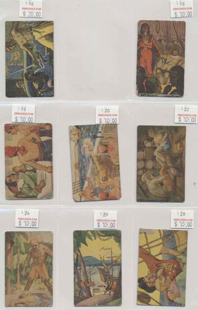 1930's R110 Holloway Pirate Treasure Lot of 24 different  #*sku37603