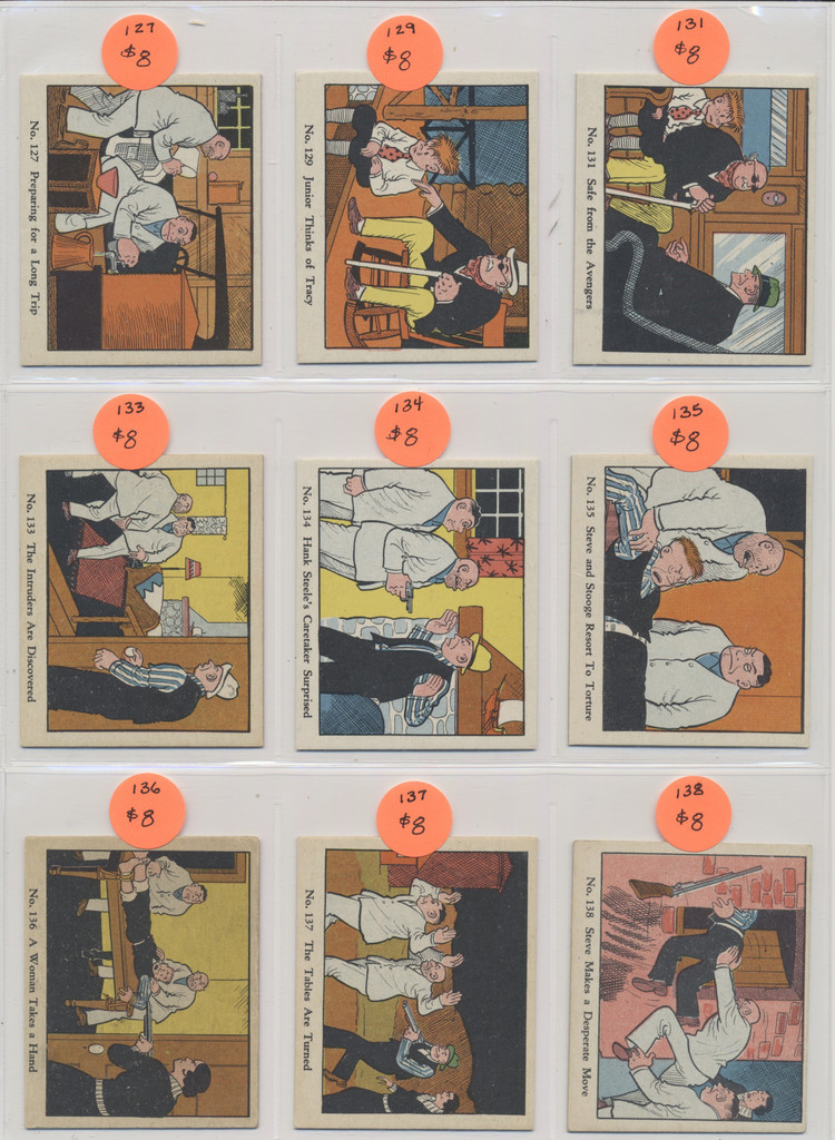 1937 R41 W.H. Johnson Dick Tracy  Partial Set 50/144  #*sku37624