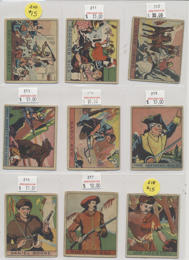 1933 R128-2 Series Of 48 Westerns  Partial Set 46/48  #*sku37625