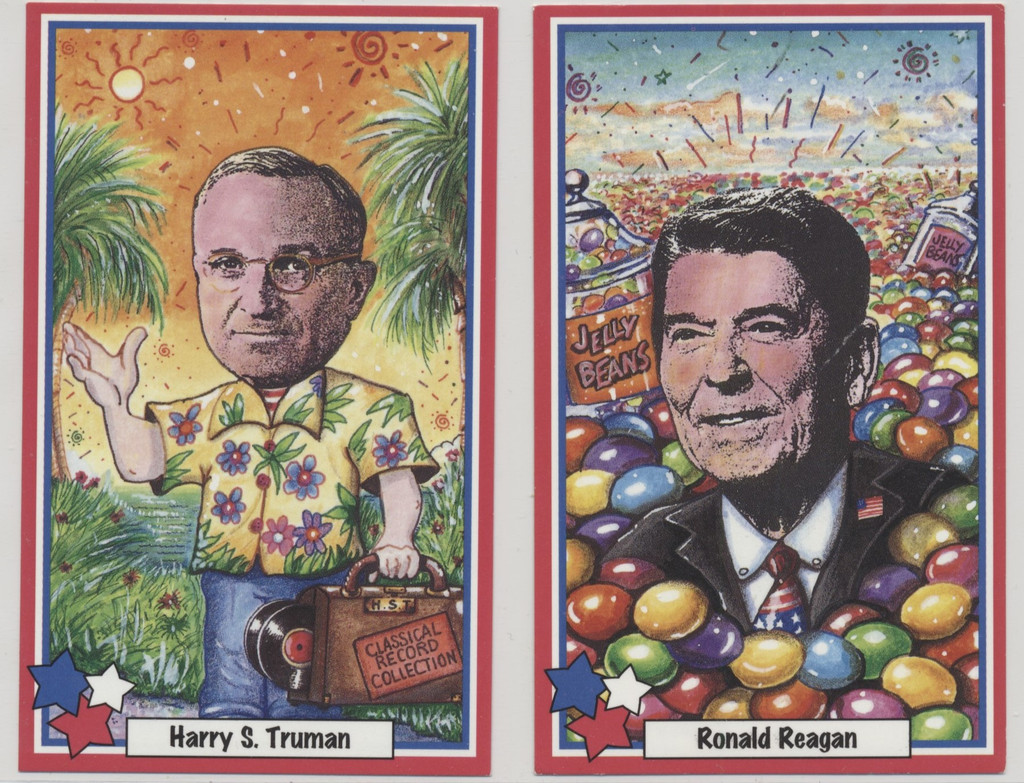 1996 Drake's Snack Cakes Presidential Fun Facts  #9 Harry S. Truman & #12 Ronald Reagan  #*sku37637