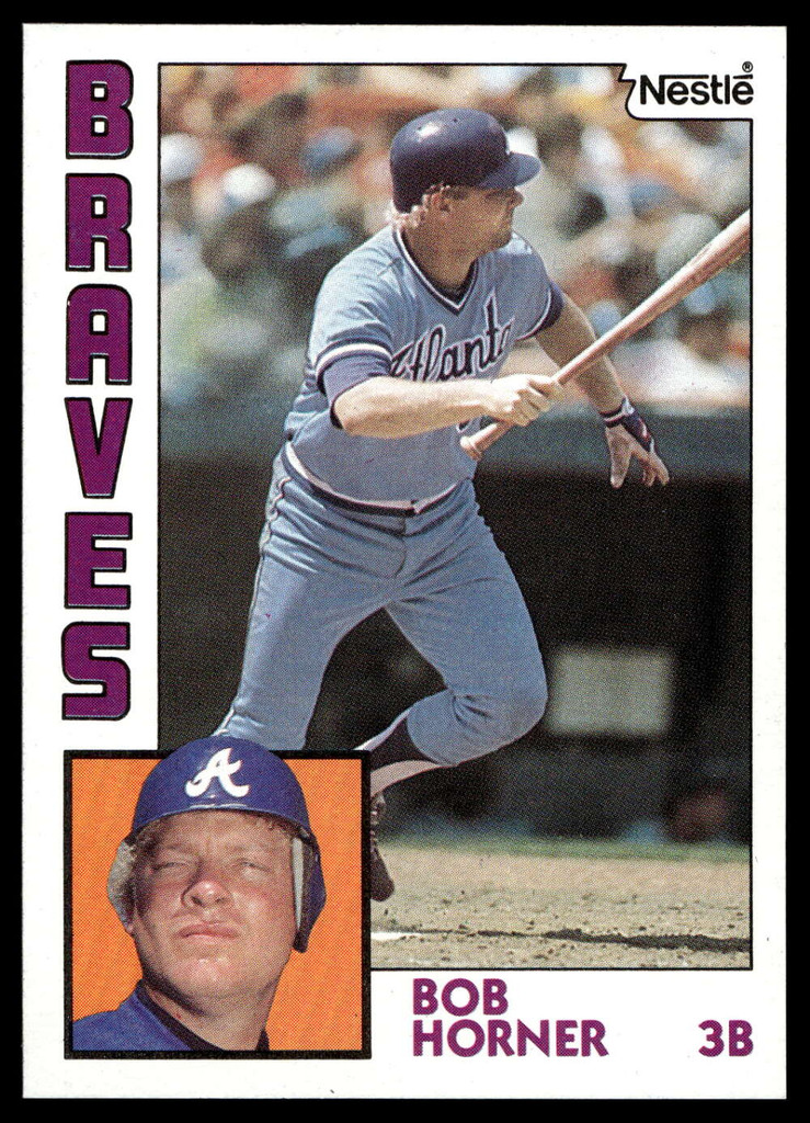 1984 Topps Nestle #760 Bob Horner Near Mint+ 