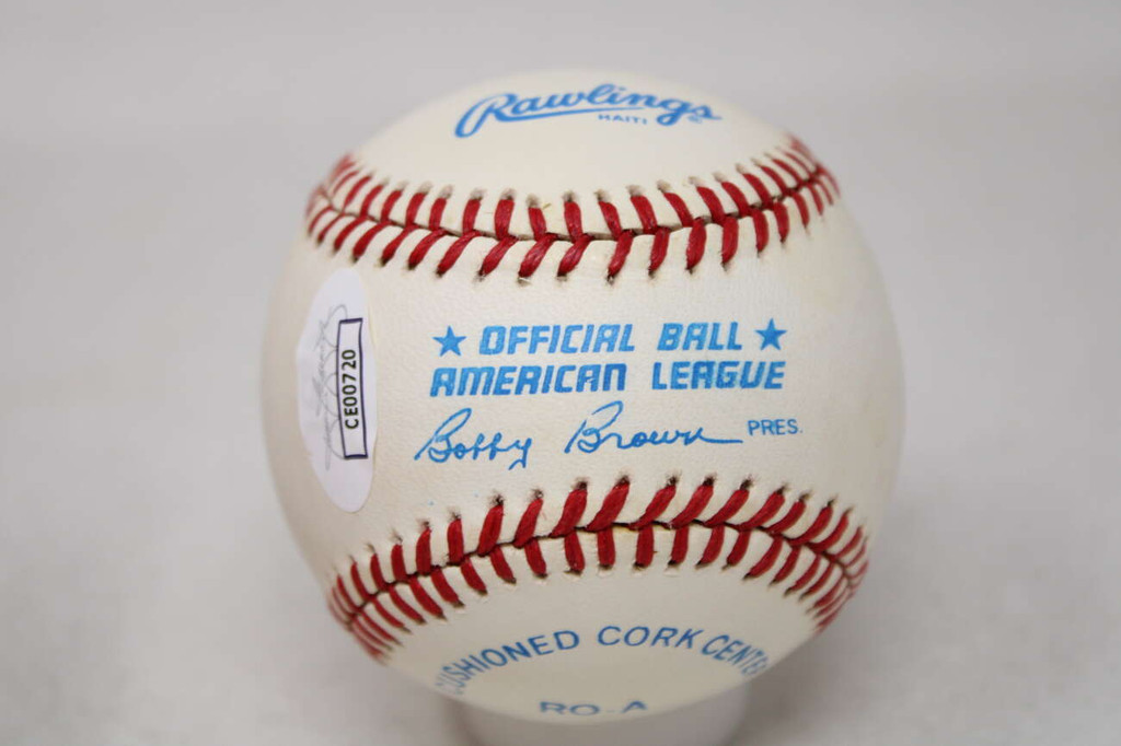 Lou Boudreau Baseball JSA Autograph Signed Indians