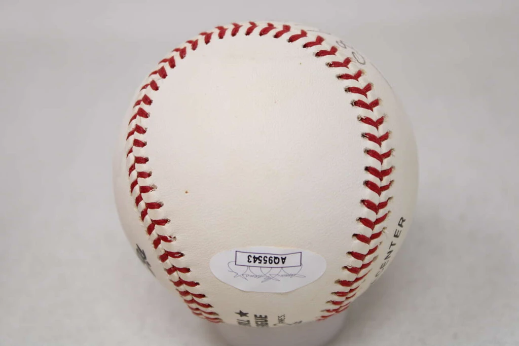 Enos Slaughter Baseball JSA Autograph Signed Cardinals HOF 1985
