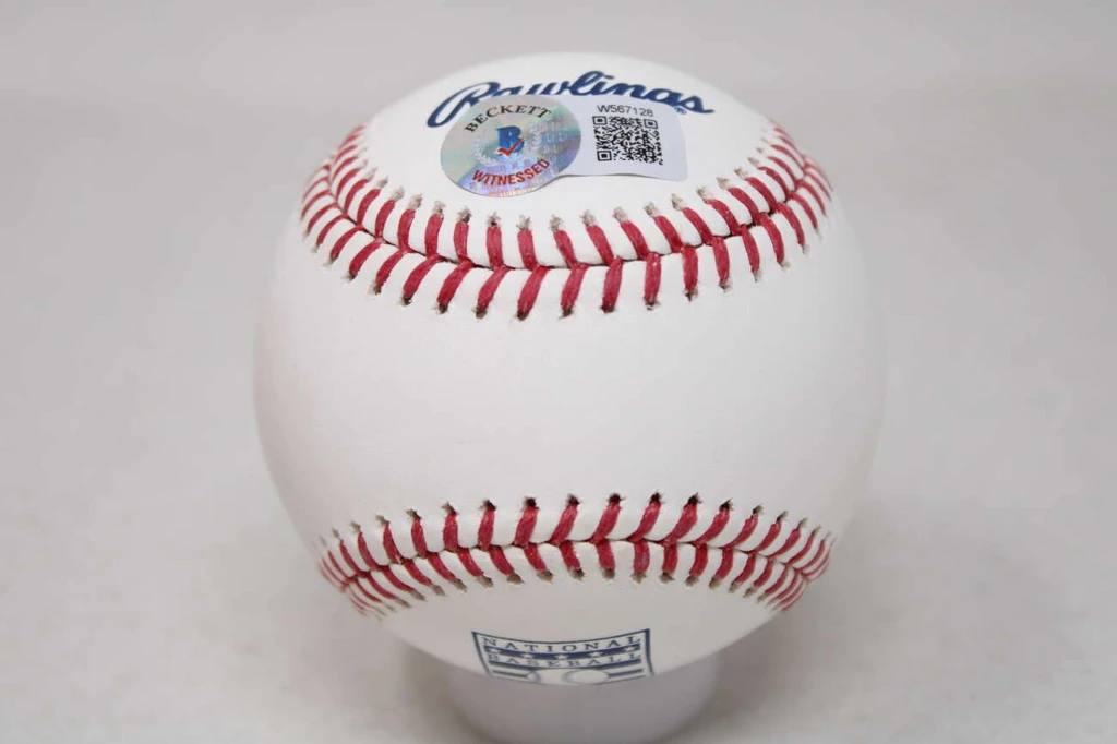Goose Gossage Baseball Beckett Autograph Signed Yankees It's About F'ing Time HOF Logo Ball