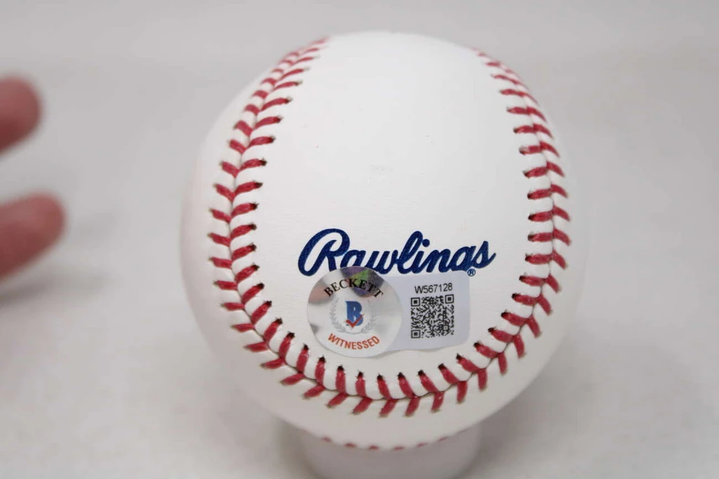Goose Gossage Baseball Beckett Autograph Signed Yankees It's About F'ing Time HOF Logo Ball