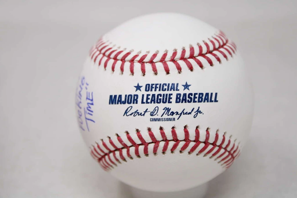 Goose Gossage Baseball Beckett Autograph Signed Yankees It's About F'ing Time HOF Logo Ball