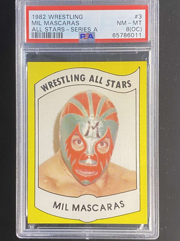 1982 Wrestling All Stars Series A #3 Mil Mascaras PSA 8oc NM-Mint