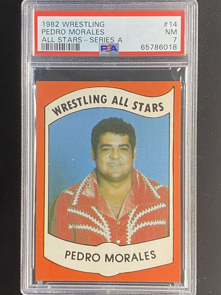 1982 Wrestling All Stars Series A #14 Pedro Morales PSA 7 Near Mint