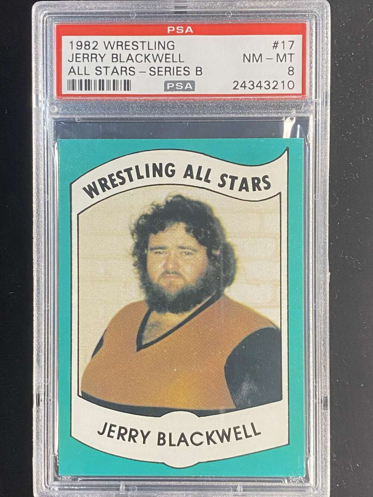 1982 Wrestling All Stars Series B #17 Jerry Blackwell PSA 8 NM-Mint ID: 524925
