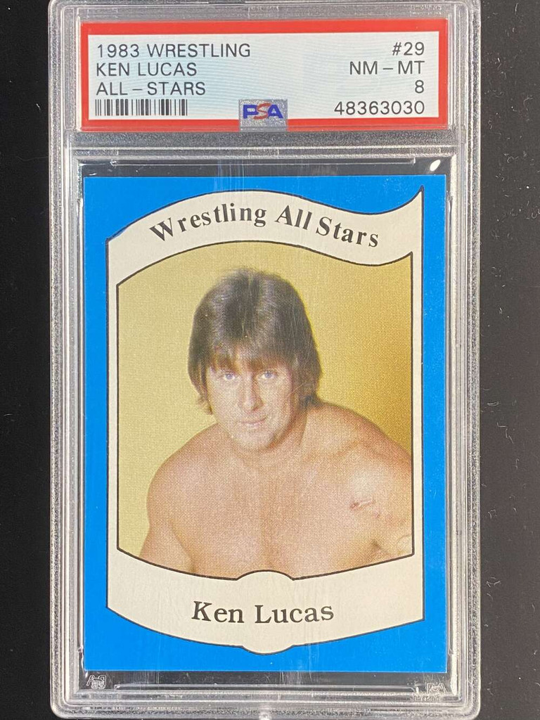 1983 Wrestling All Stars #29 Ken Lucas PSA 8 NM-Mint