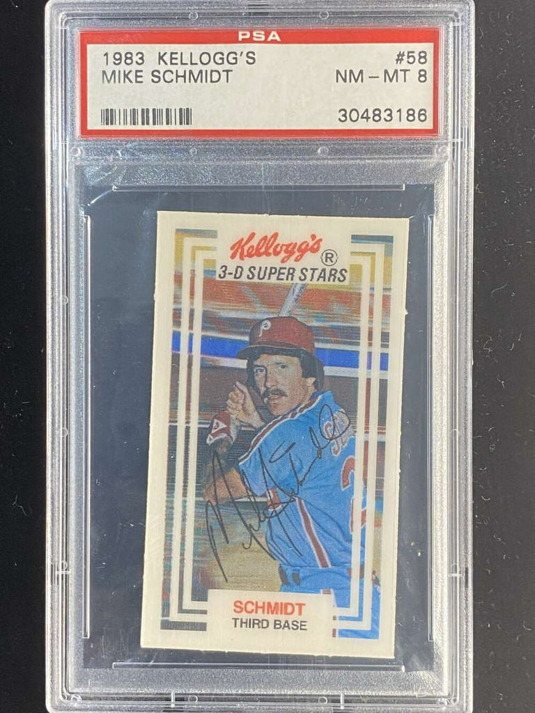 1983 Kellogg's #58 Mike Schmidt Phillies PSA 8 NM-Mint