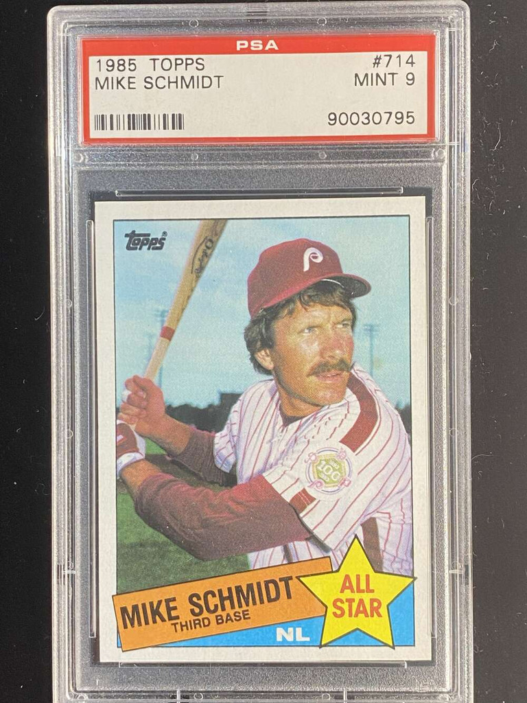 1985 Topps #714 Mike Schmidt Phillies PSA 9 Mint