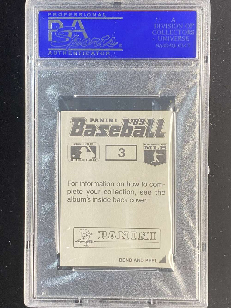 1989 Panini Stickers #3 Mike Schmidt Phillies PSA 4 VG-EX