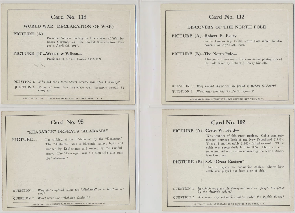 1926 Interstate News  American History  Lot of 9 different  #*sku37672