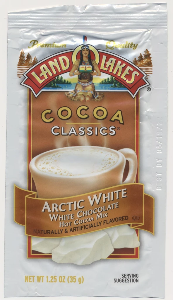 2008 Land O Lakes Empty Coca Arctic White Mix with Indian Maiden in Logo  #*sku37682
