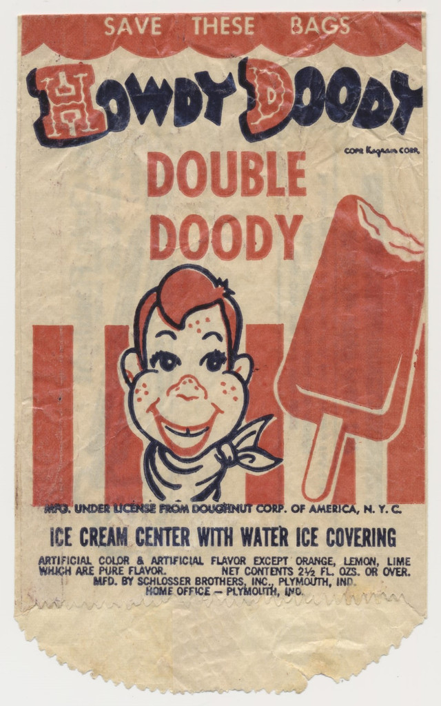 1950's Howdy Doody Ice Cream Bar Wrapper  #*sku37683
