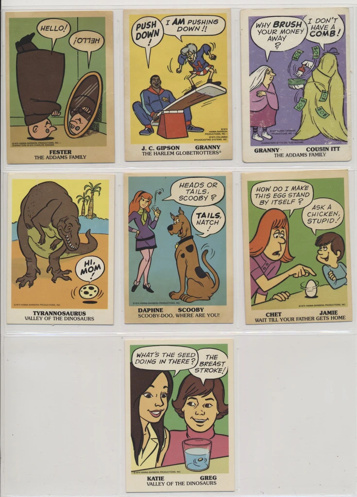 1974 Wonder Bread Hanna-Barbera Magic Trick Cards Partial Set 24/25 (missing #1)  #*sku37691