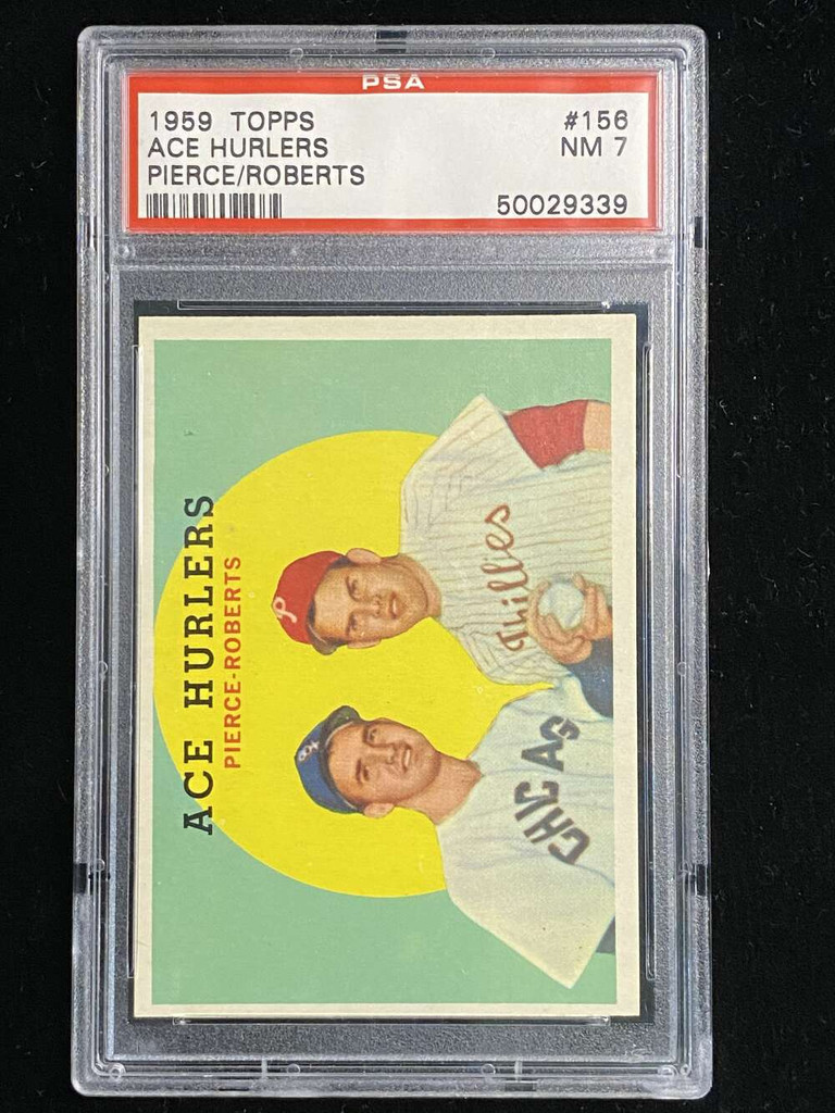 1959 Topps #156 Robin Roberts Phillies PSA 7 Near Mint Ace Hurlers
