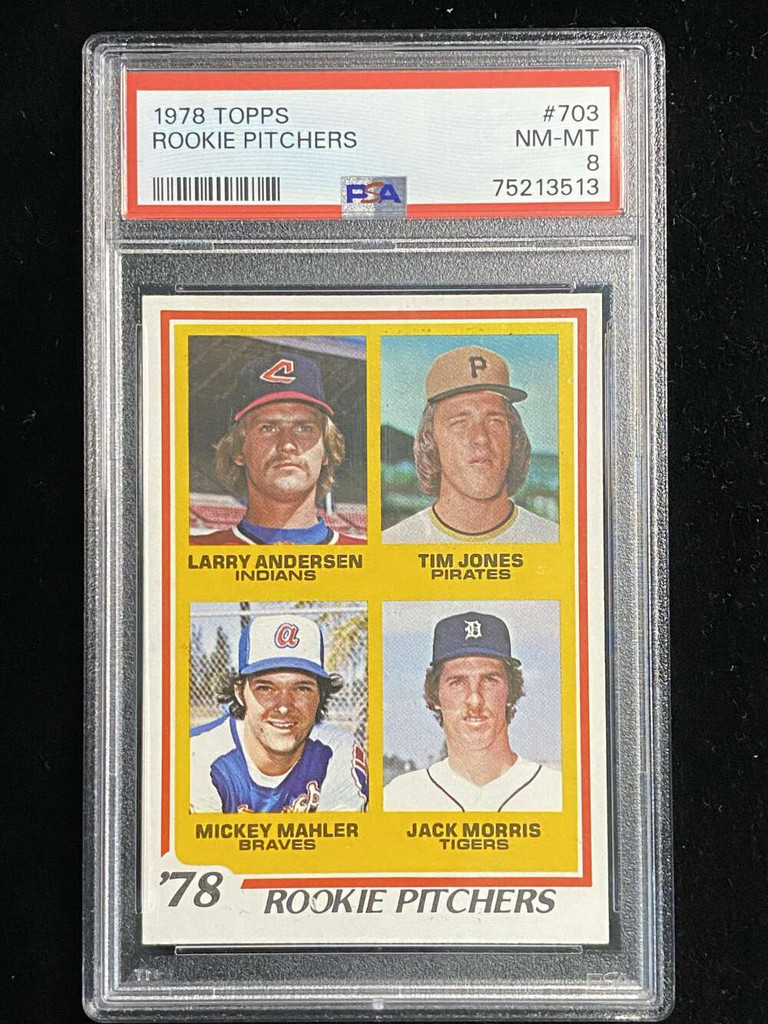 1978 Topps #703 Jack Morris Rookie Pitchers PSA 8 NM-Mint ID: 525420