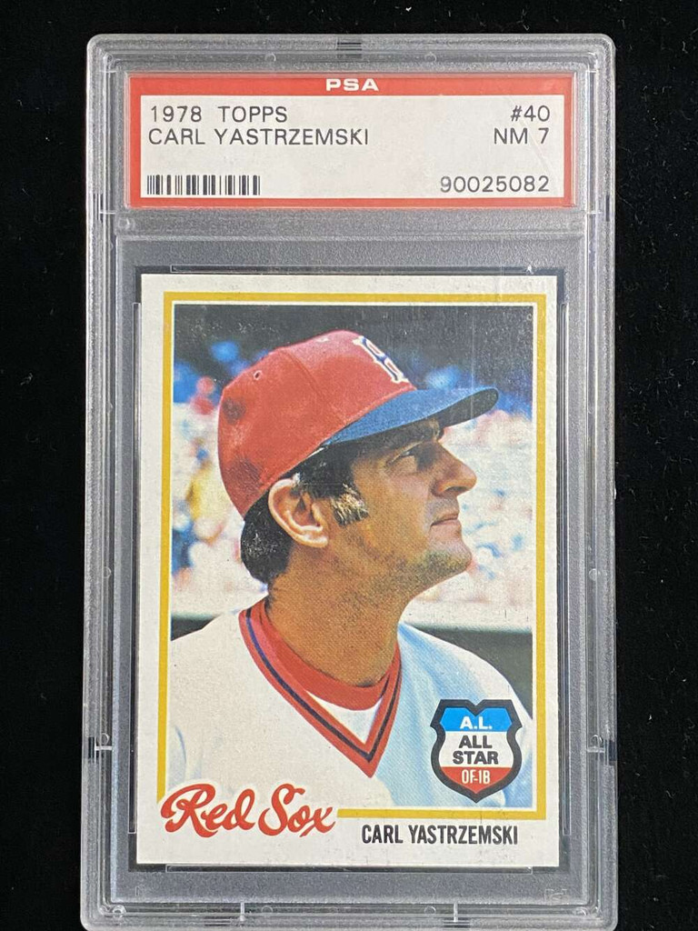 1978 Topps #40 Carl Yastrzemski Red Sox PSA 7 Near Mint
