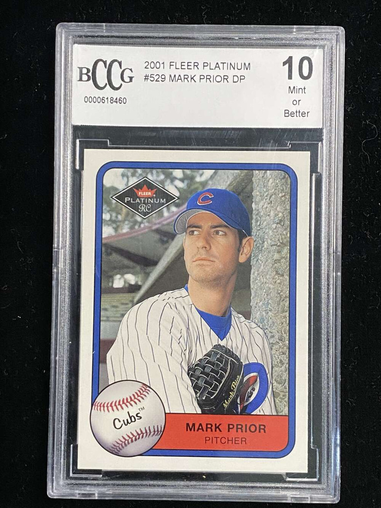 2001 Fleer Platinum #529 Mark Prior Cubs BCCG 10 Mint or Better  RC