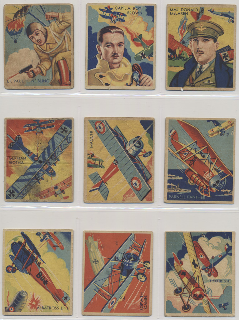 1933/34 National Chicle Co R136 SKY BIRDS  Partial Set 72/108  #*sku37707
