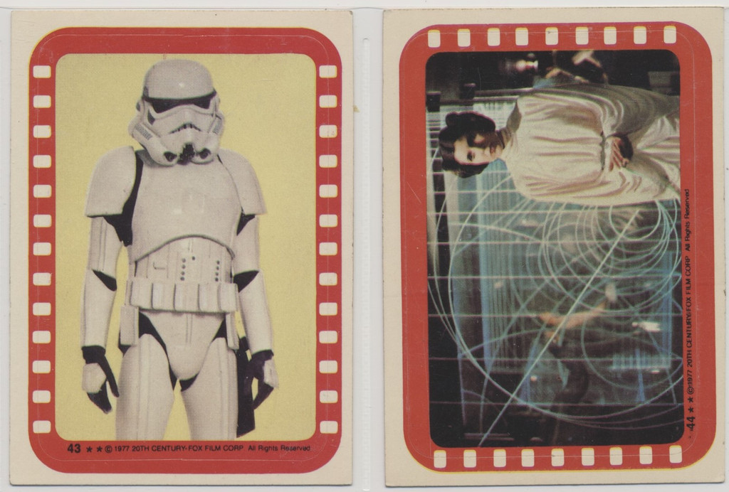 1977/78 Topps Star Wars Series 4  Set of 11 (#34-#44)  #*sku37714