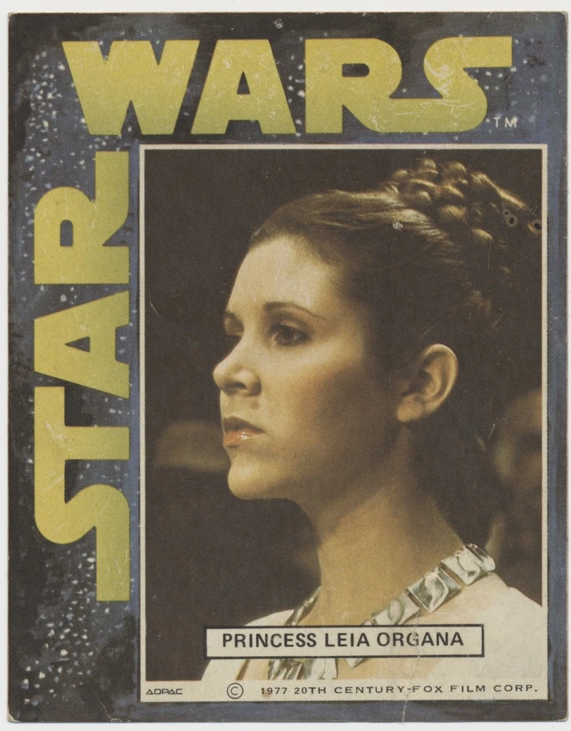 1977 General Mills (Canada) Star War Stickers Episode IV: A New Hope   Princess Leia Organa  (4 x 3 1/4 inches)  #*sku37756