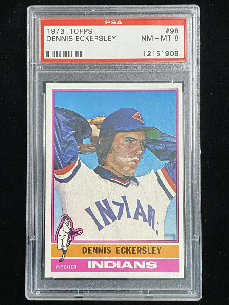 1976 Topps #98 Dennis Eckersley Indians PSA 8 NM-Mint RC