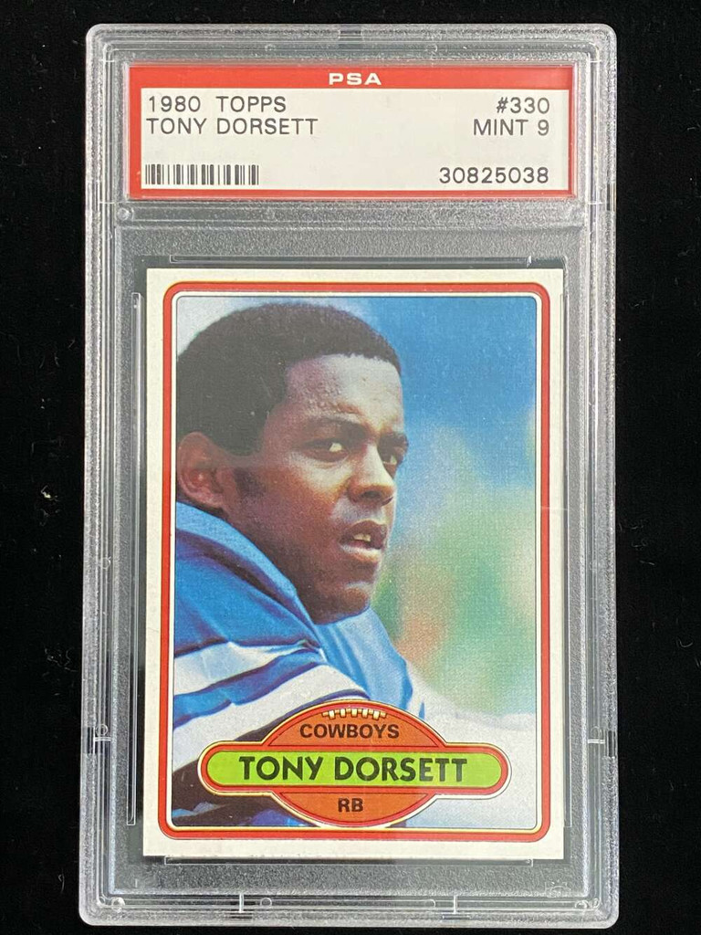 1980 Topps #330 Tony Dorsett Cowboys PSA 9 Mint