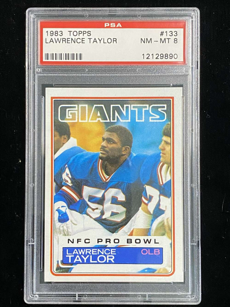 1983 Topps #133 Lawrence Taylor Giants PSA 8 NM-Mint