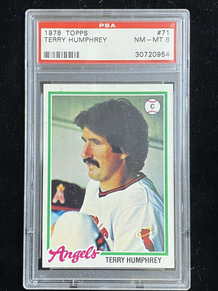 1978 Topps #71 Terry Humphrey Angels PSA 8 NM-Mint