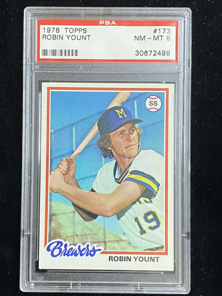 1978 Topps #173 Robin Yount Brewers PSA 8 NM-Mint