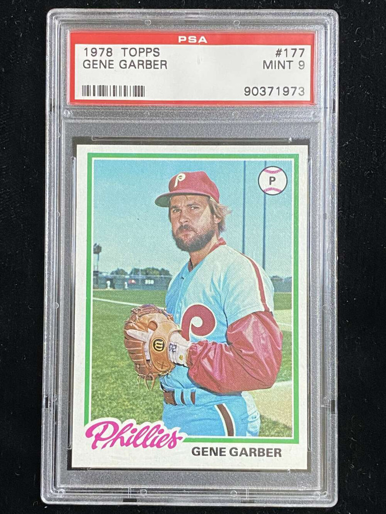 1978 Topps #177 Gene Garber Phillies PSA 8 NM-Mint