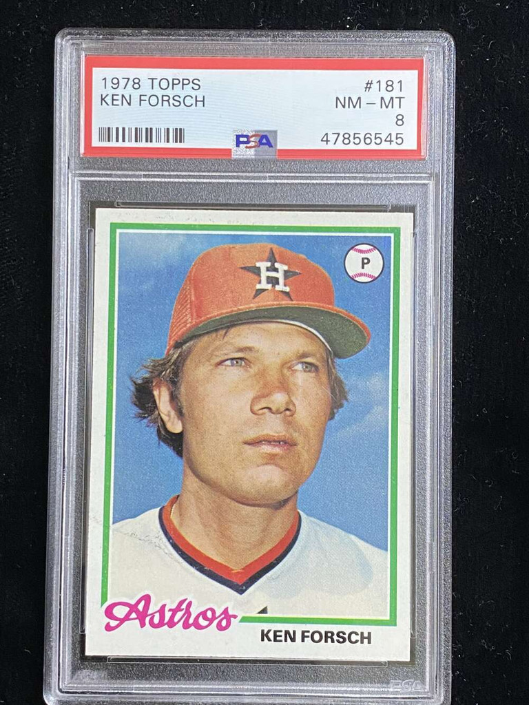1978 Topps #181 Ken Forsch Astros PSA 8 NM-Mint