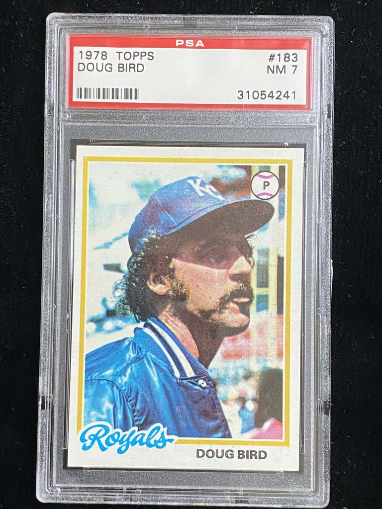 1978 Topps #183 Doug Bird Royals PSA 7 Near Mint